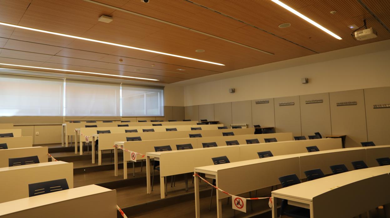 Imágenes de un aula de Loyola Andalucía en Córdoba