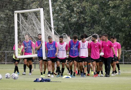 Los jugadores del Córdoba, en la Ciudad Deportiva en esta pretemporada