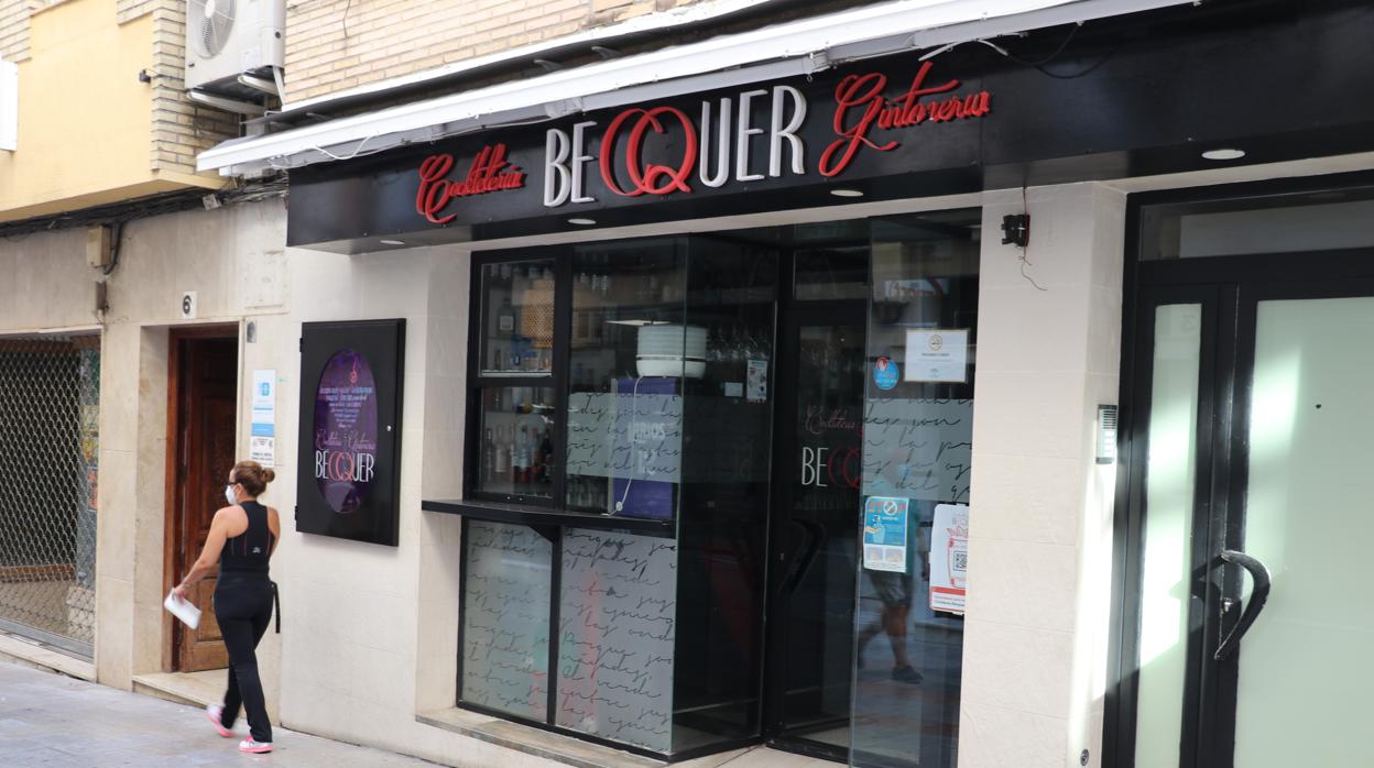 Gintonería Bécquer, uno de los establecimientos que han sido objeto de robos