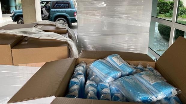 Huelva recibe 170.000 mascarillas del Gobierno que serán distribuidas de forma gratuita