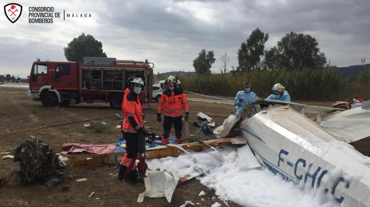 Labores de rescate de los bomberos del Consorcio Provincial