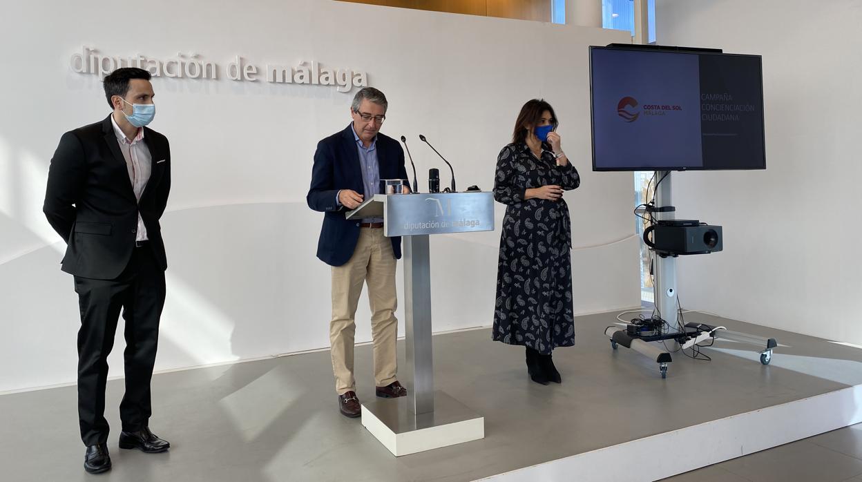 El presidente de la Diputación, Francisco Salado, este lunes en la presentación de la campaña