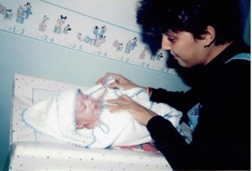 Fernando —en la imagen, recién nacido—, mantuvo a su madre con vida mientras estaba en el vientre porque a Eva le falló el hígado que le habían trasplantado