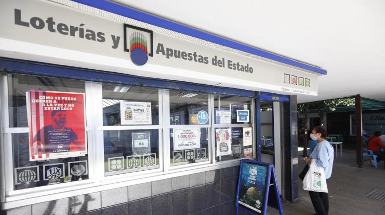 Una administración de loterías de Córdona, en una imagen de archivo