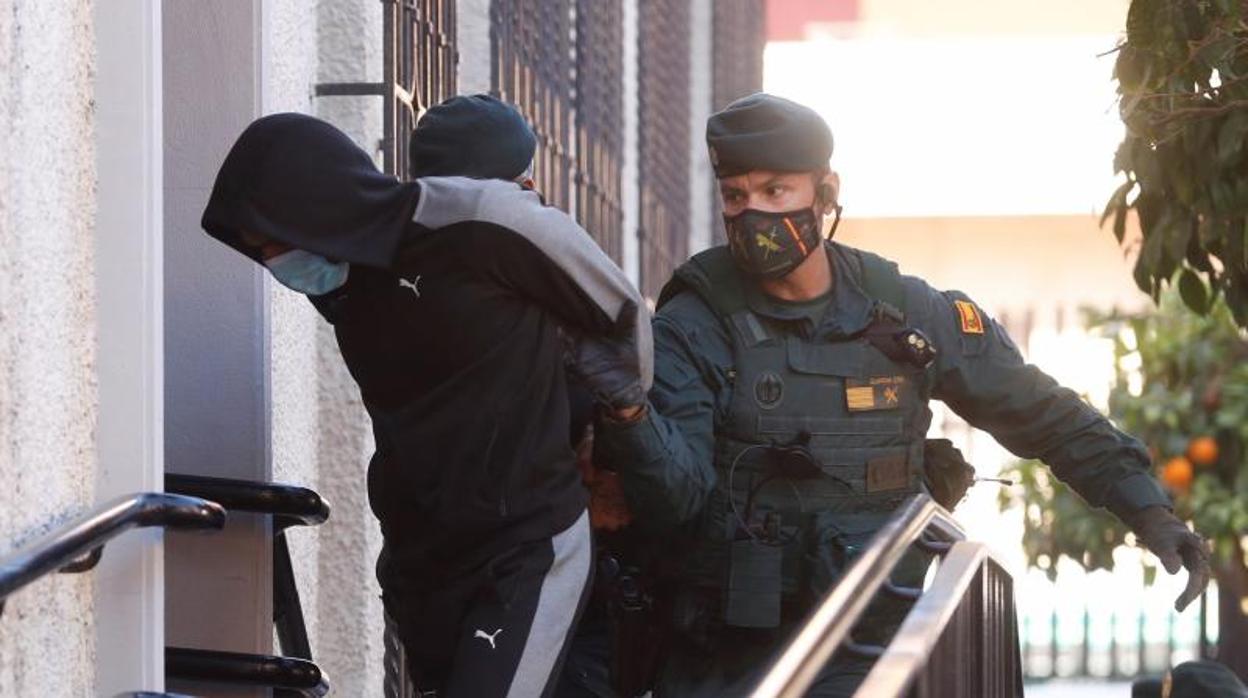 El «Melillero» entrando a los juzgados de Fuengirola