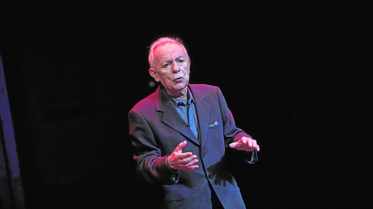 El actor y director onubense José Luis Gómez, durante una actuación
