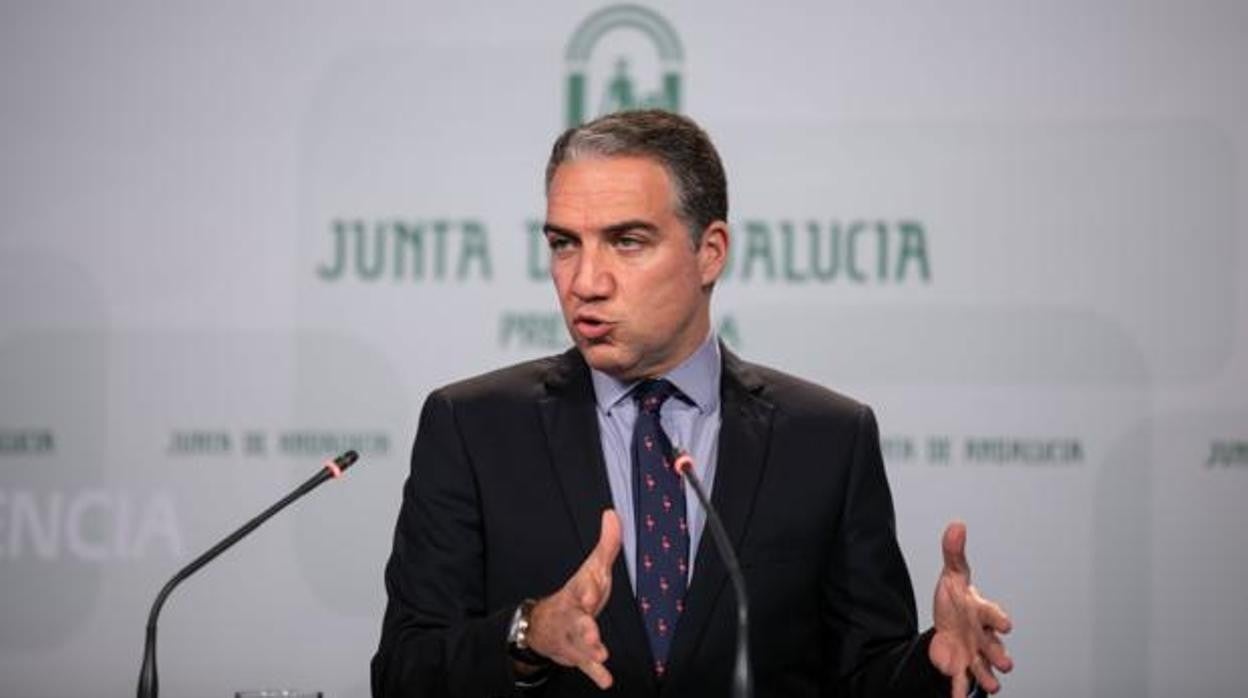 El consejero de la Junta y portavoz del Gobierno andaluz, Elías Bendodo