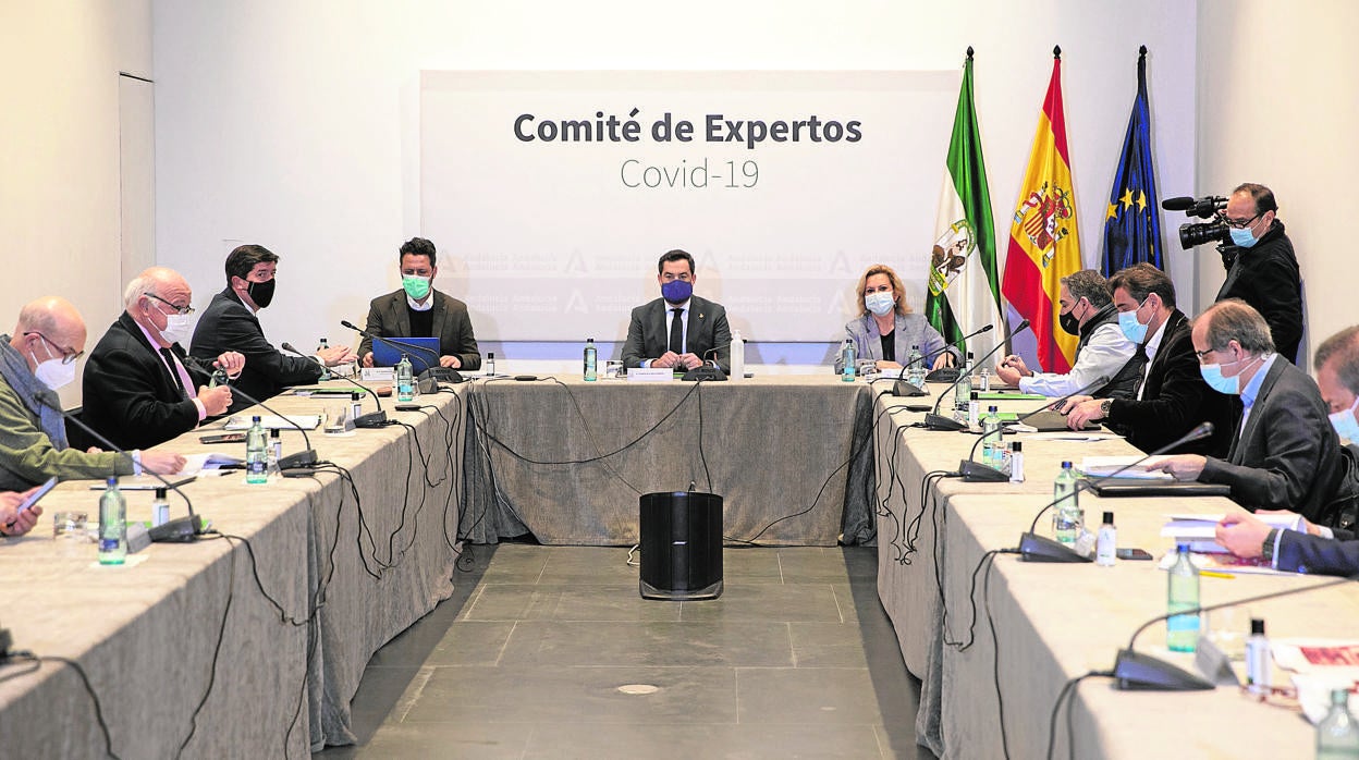 Reunión del comité de expertos de la Junta de Andalucía