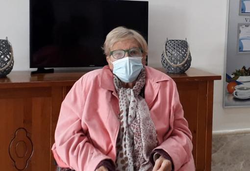 Inmaculada Martín, en la residencia Orpea