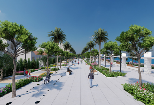 El nuevo 'balcón' sobre la playa de La Rada