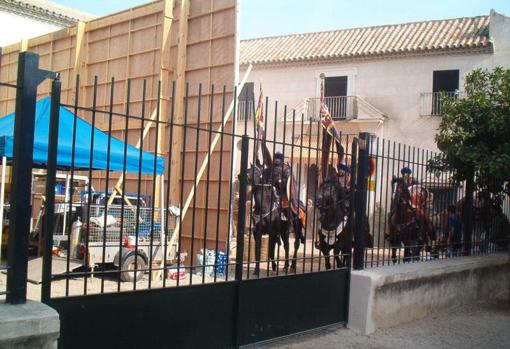 Personajes de época en el Palacio de Portocarrero en Palma del Río