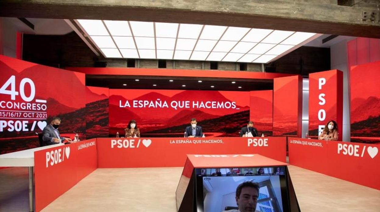 Reunión de la Ejecutiva Federal del PSOE en la tarde de este jueves en la sede de Ferraz