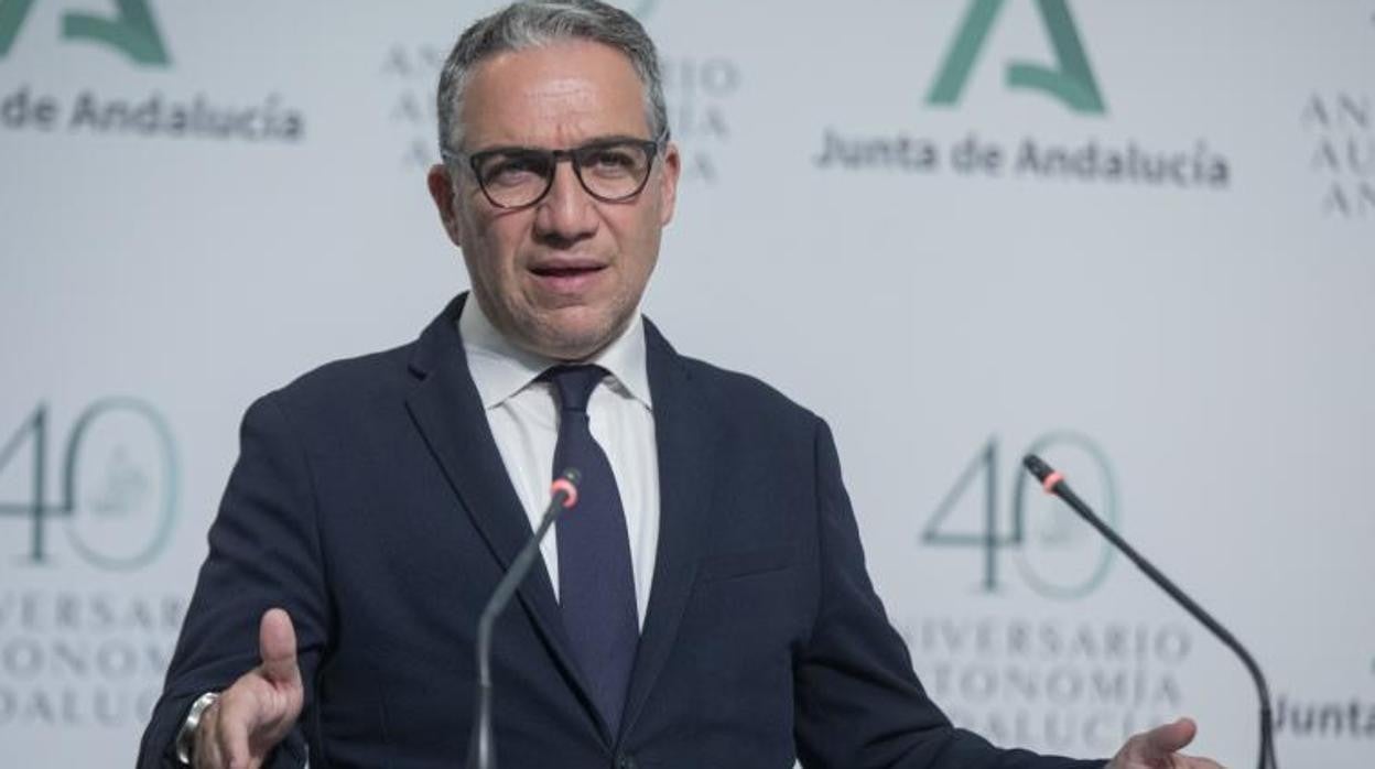 El consejero de la Presidencia, Elías Bendodo