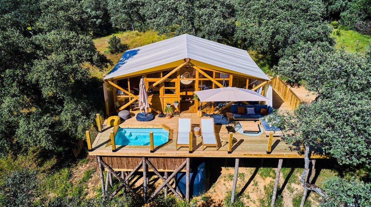 Imagen de una de las cabañas