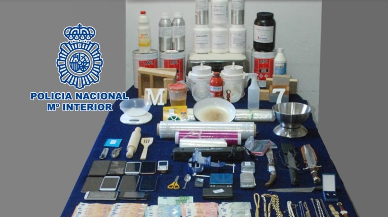 Nueve detenidos, más de 5 kilos de cocaína intervenida y un laboratorio clandestino desmantelado en Córdoba