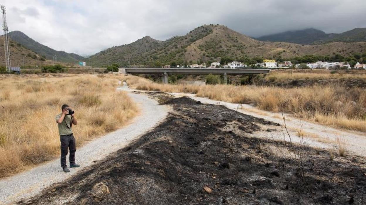 Lugar donde apareció el cadáver de Oxana