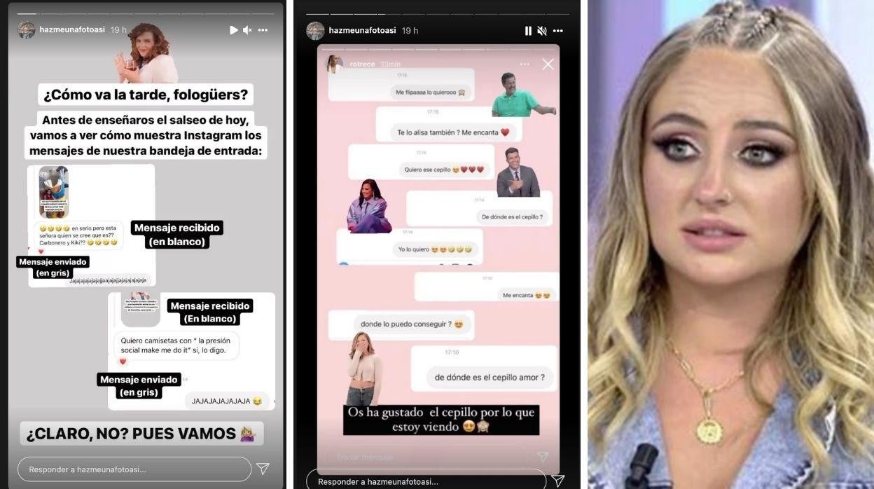 Las capturas de pantalla que han generado la polémica en Instagram
