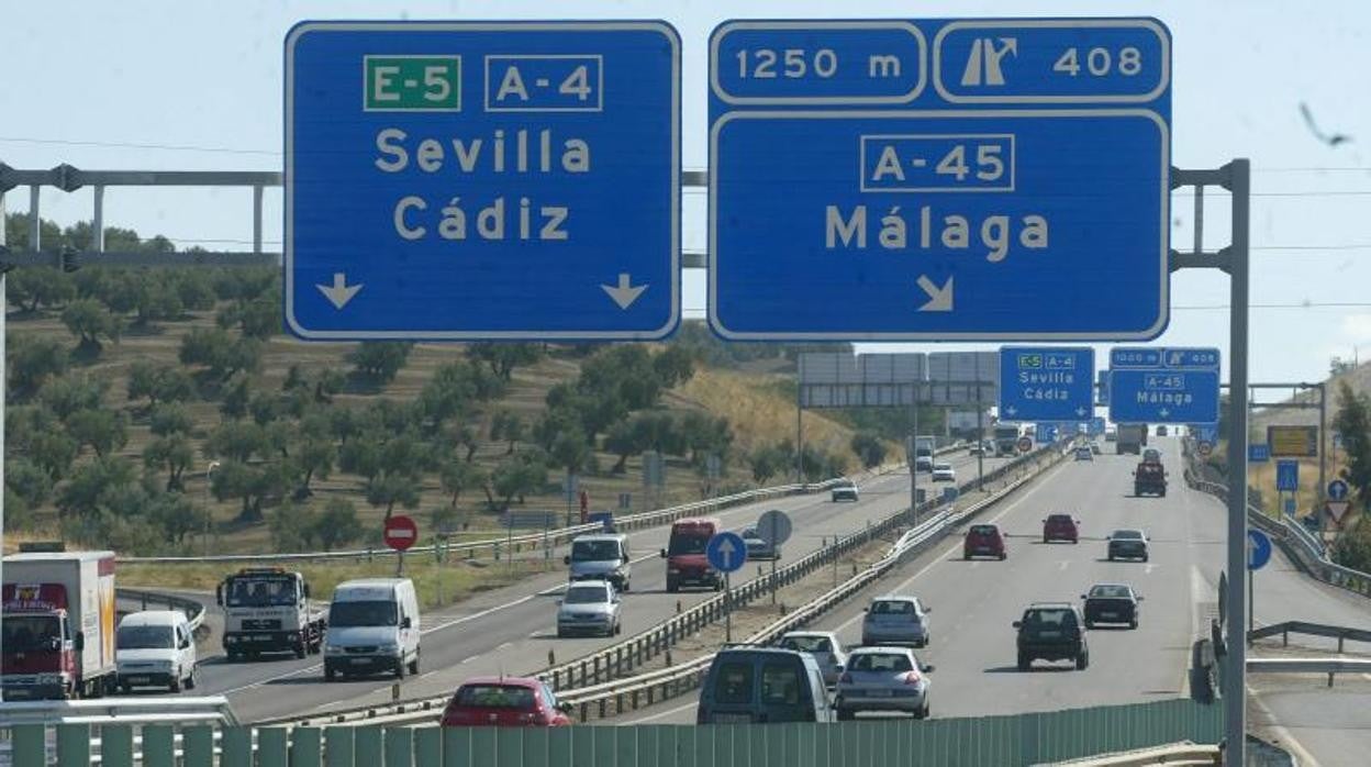 Tráfico en la autovía A-4
