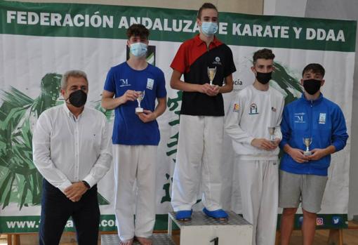 Juan Lopera, bronce en Kumite