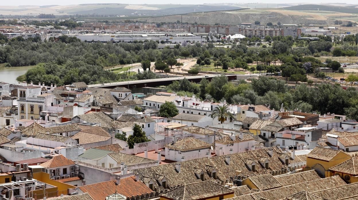 Imagen panorámica de los tejados de las casas del Casco Histórico de Córdoba