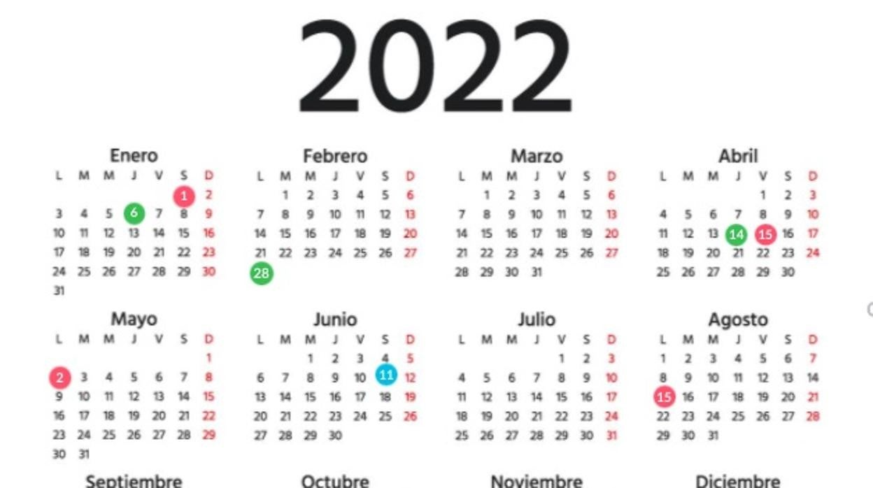Calendario laboral de Jaén 2022: todos los detalles de los festivos y puentes a lo largo del año