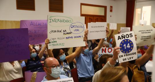 Protesta en el Pleno