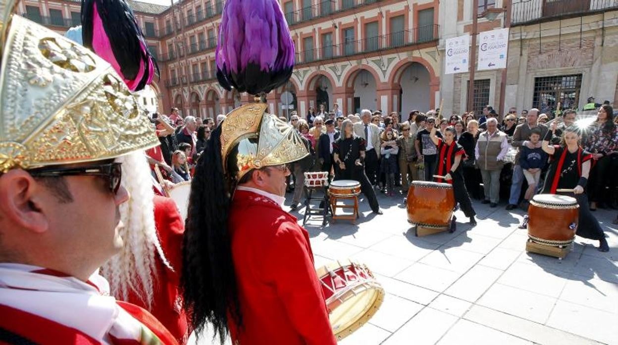 Judios de Baena con sus tambores en una actividad realizada en Córdoba