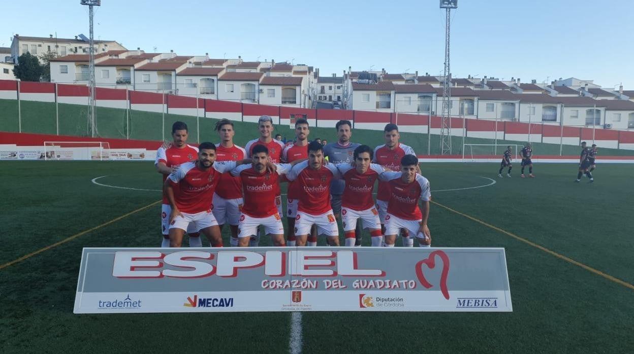 Una alineación del Atlético Espeleño en un partido de esta temporada 2021-2022