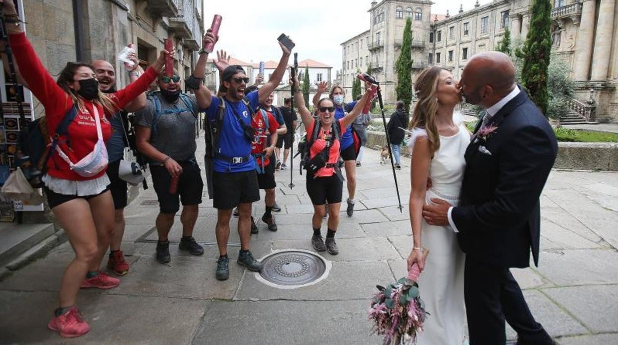 Una de las primeras bodas que se clebraron ya sin mascarilla