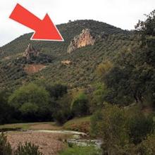 Localización de la cueva en la Sierra de Obejo
