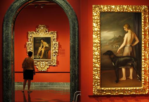 'Diana', uno de los cuadros en que Romero de Torres pintó a Pacheco