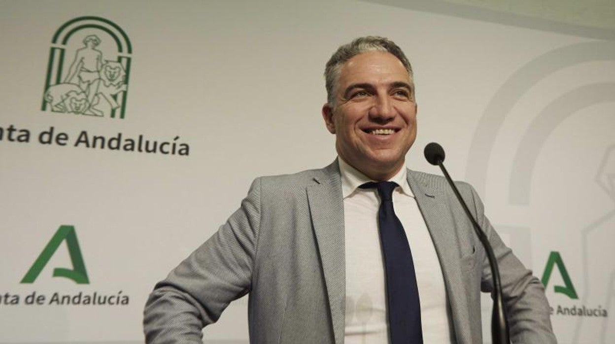 Elías Bendodo tras la el Consejo de Gobierno de los martes dio una rueda de Prensa