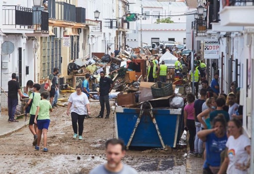 Daños por las inundaciones de septiembre en Lepe