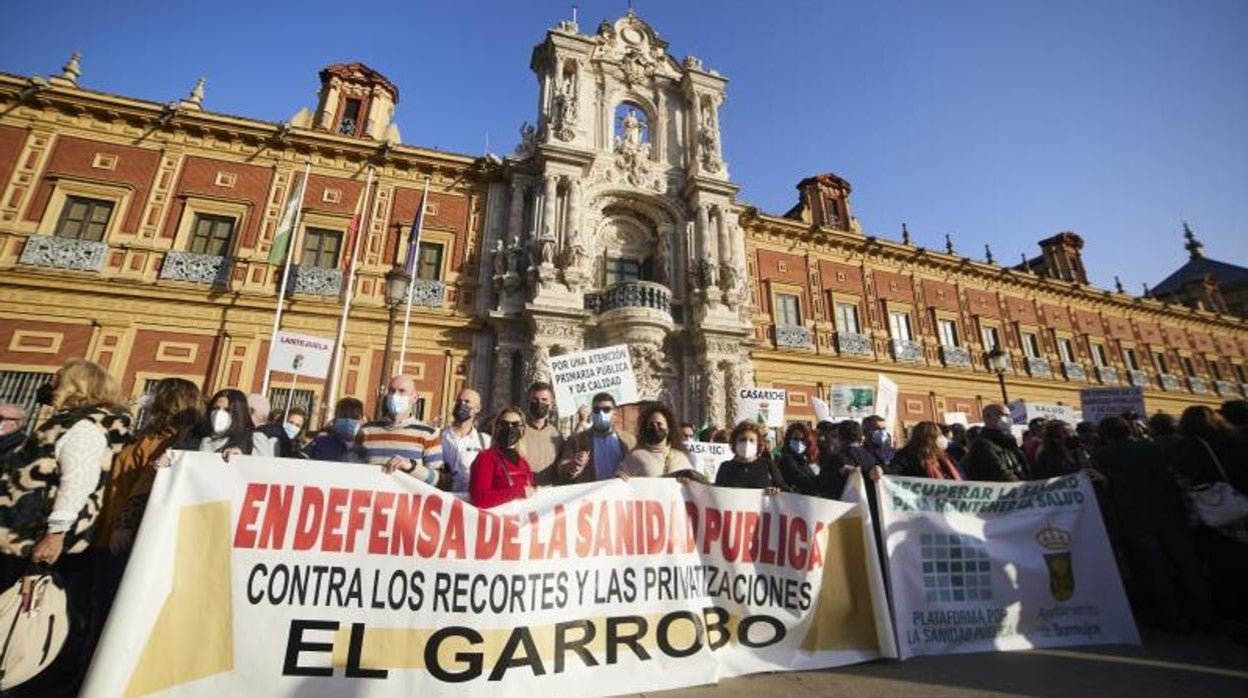 Publicidad del municipio de Campofrio para acudir a la manifestación
