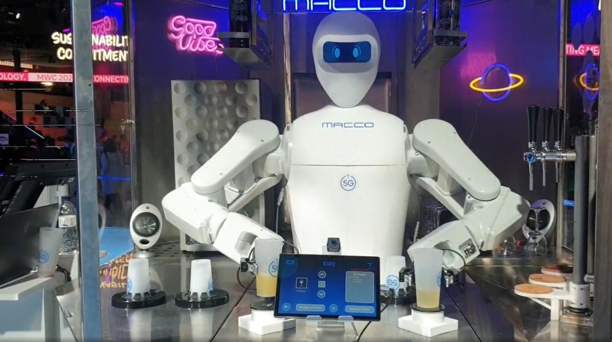 El robot Kime en su presentación el World Mobile Congress de este año