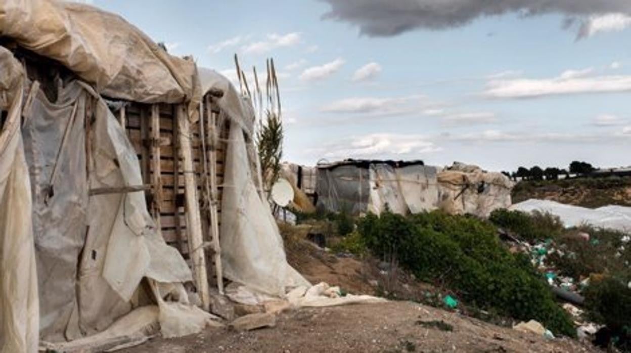 Imagen de archivo de un asentamiento de chabolas en Almería