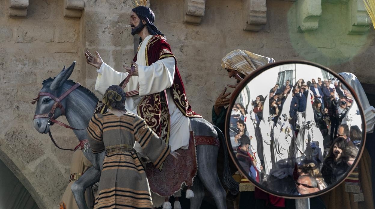 Jesús de los Reyes, sobre la Borriquita, el Domingo de Ramos de 2019