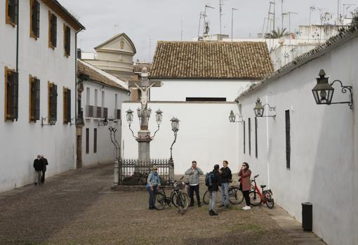 Ciclistas en la plaza de Capuchinos