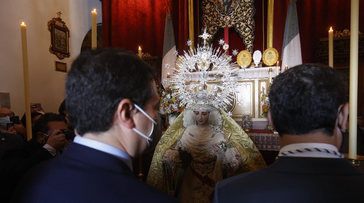 La Virgen de la Paz y Esperanza, en veneración en el Santo Ángel