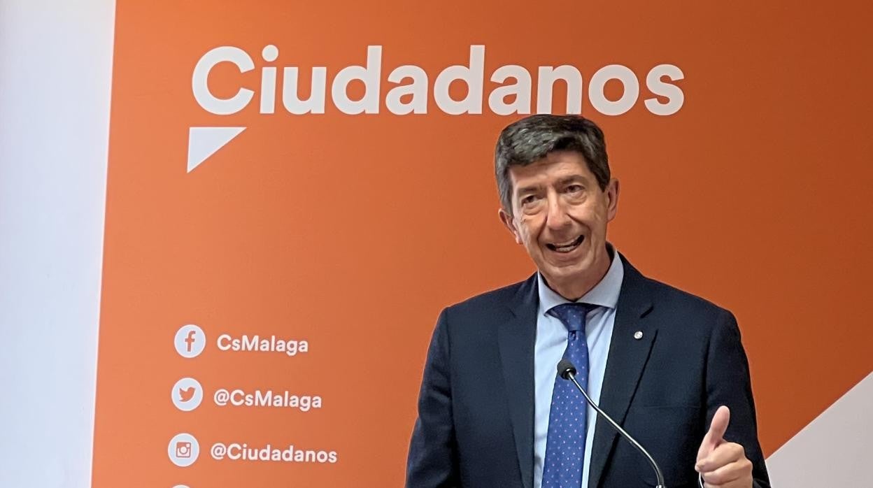 Marín, durante la rueda de prensa en Málaga