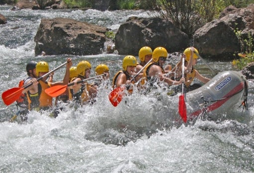 Descenso de aguas bravas en Jaén