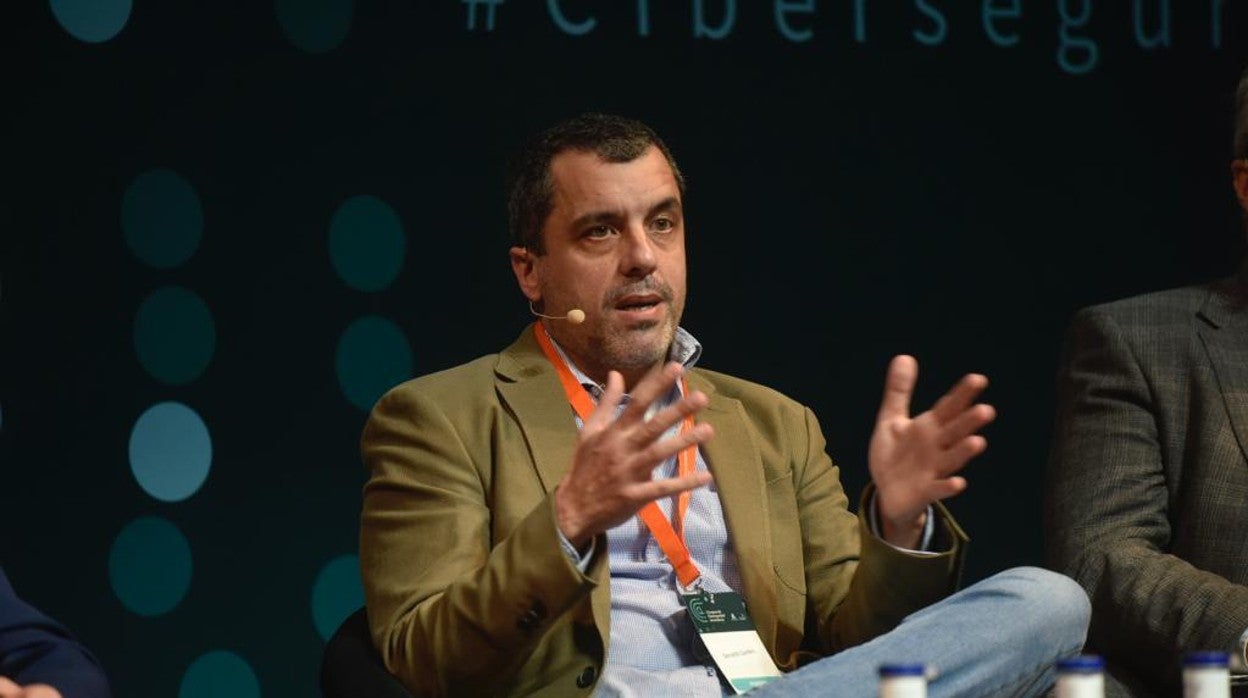 Quintero, el pasado marzo en el primer Congreso de Ciberseguridad de Andalucía