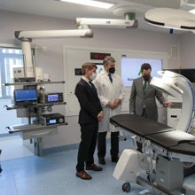 Moreno en el Hospital Militar de Sevilla