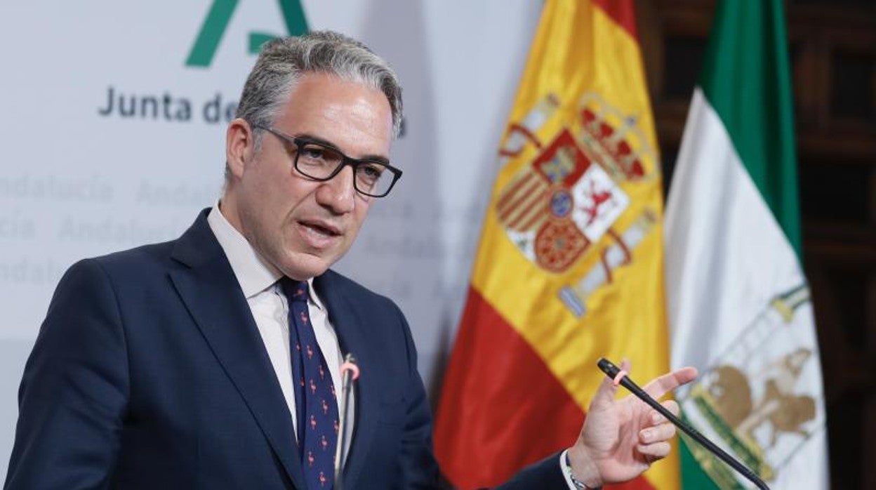 El portavoz del Gobierno andaluz, Elías Bendodo
