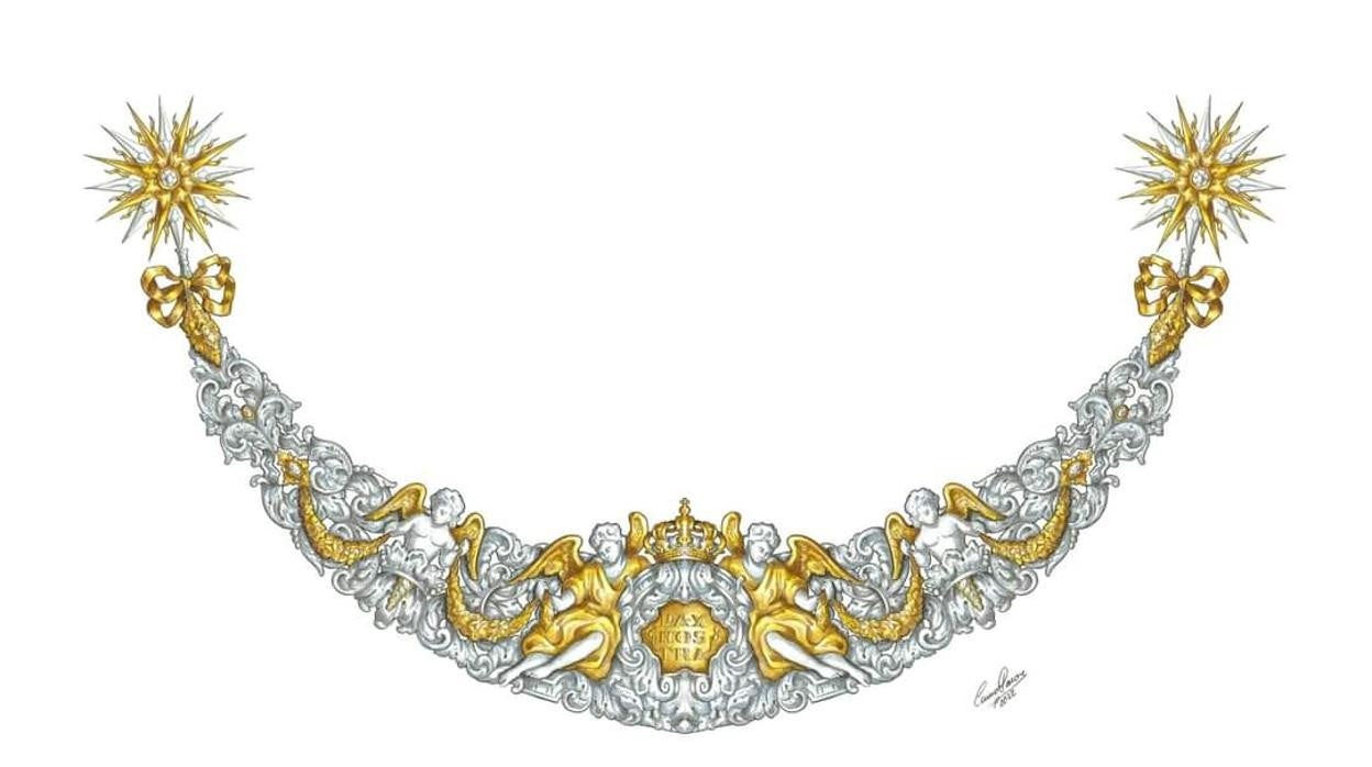 Dibujo de la media luna, diseño de Curro Claros