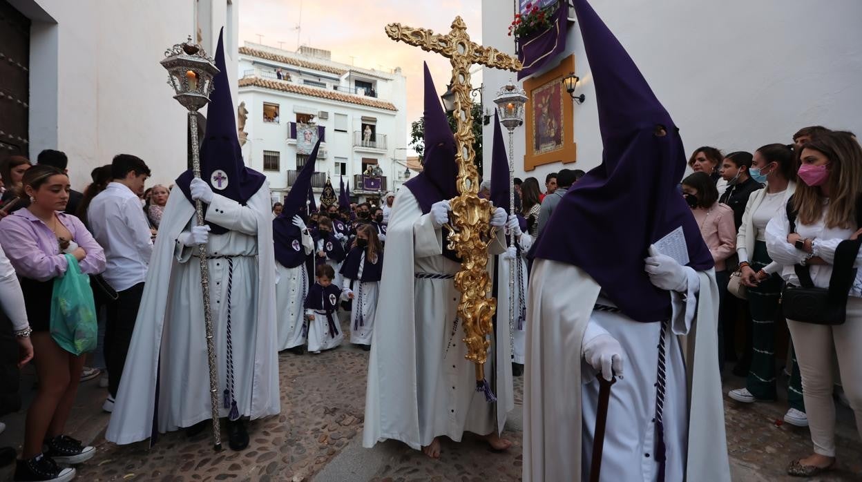 Nazarenos de la hermandad de Pasión, el pasado Miércoles Santo