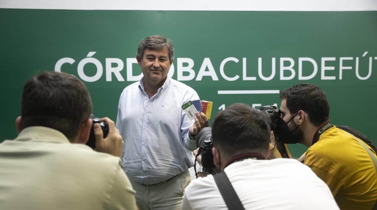 El presidente del Córdoba, Javier González Calvo