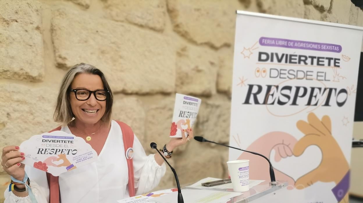 La concejala Isabel Albás, en la mañana de este lunes