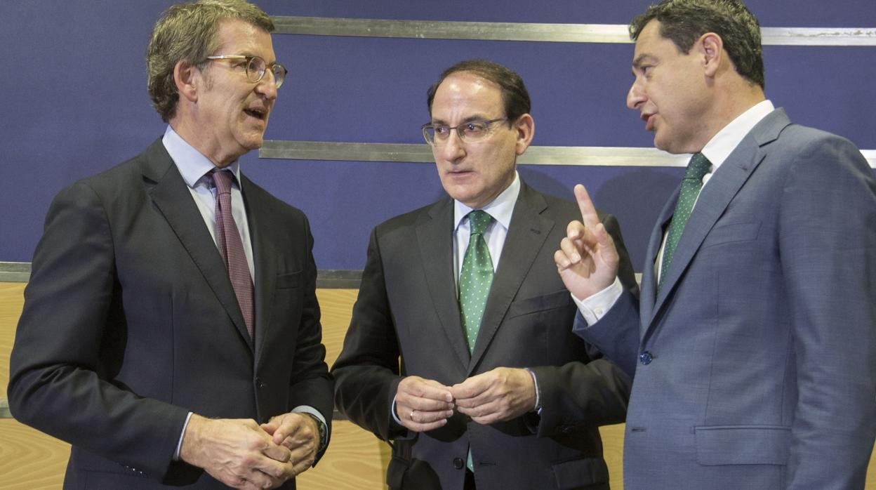 Núñez Feijóo, González de Lara y Juanma Moreno
