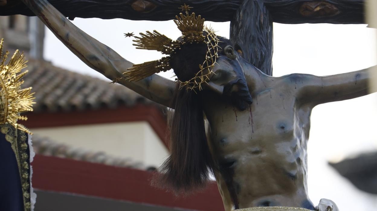 El Cristo de Gracia, en su paso el pasado Jueves Santo
